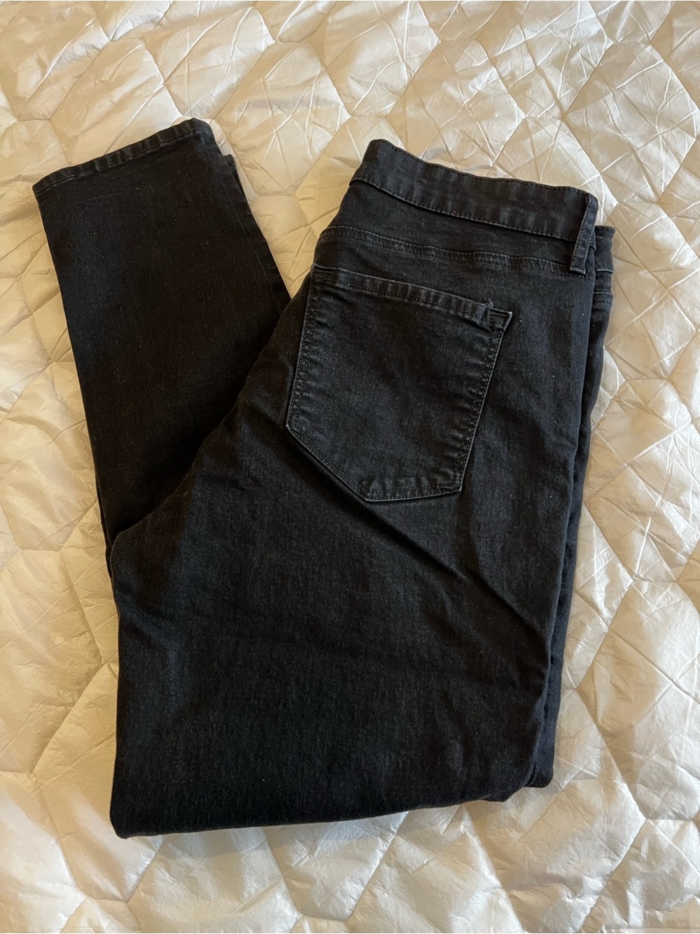 Loft Black High-Rise Skinny Jeans 30